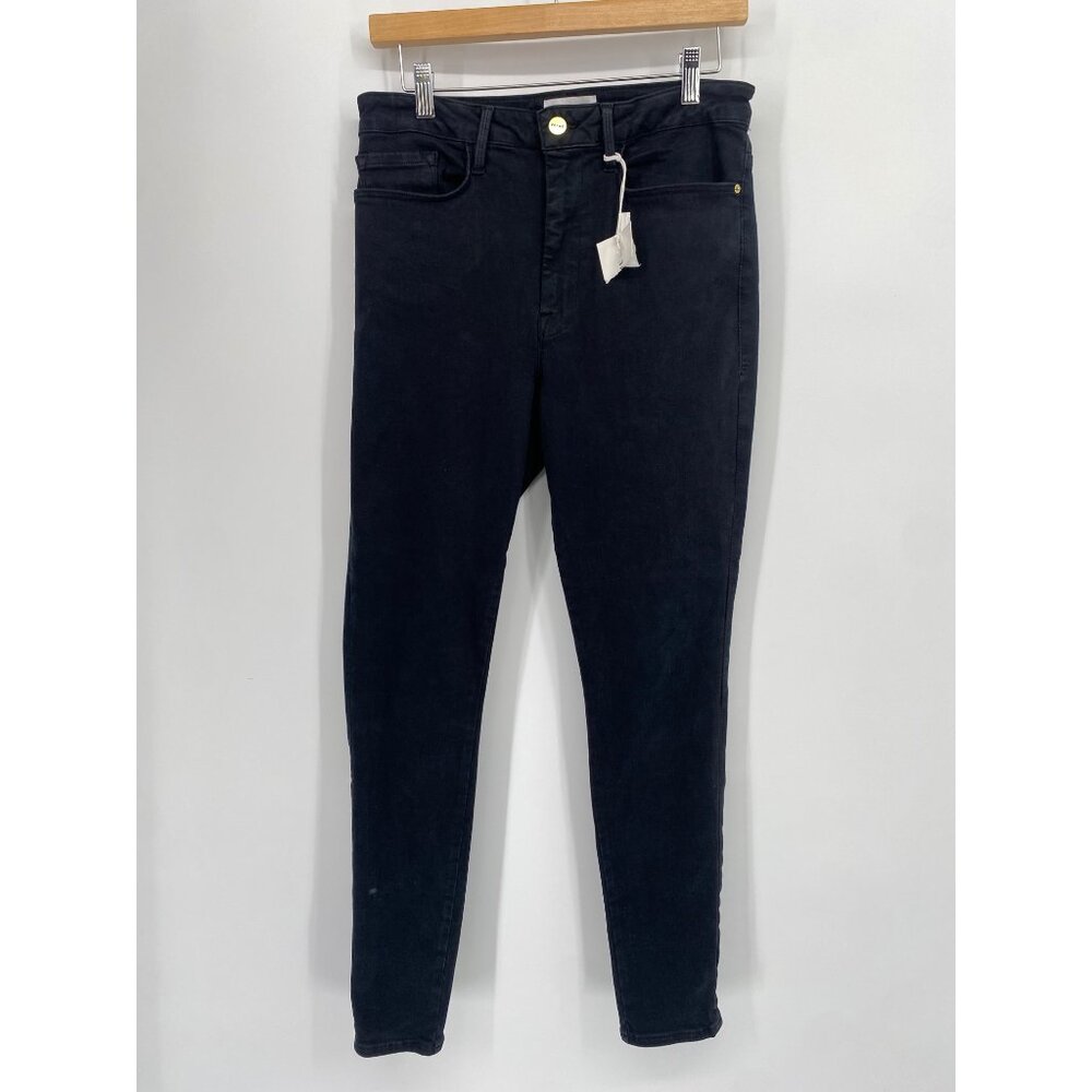 FRAME DENIM Mid Rise Le ONE Skinny Denim Jean Black LARSEN NWT SIZE 2